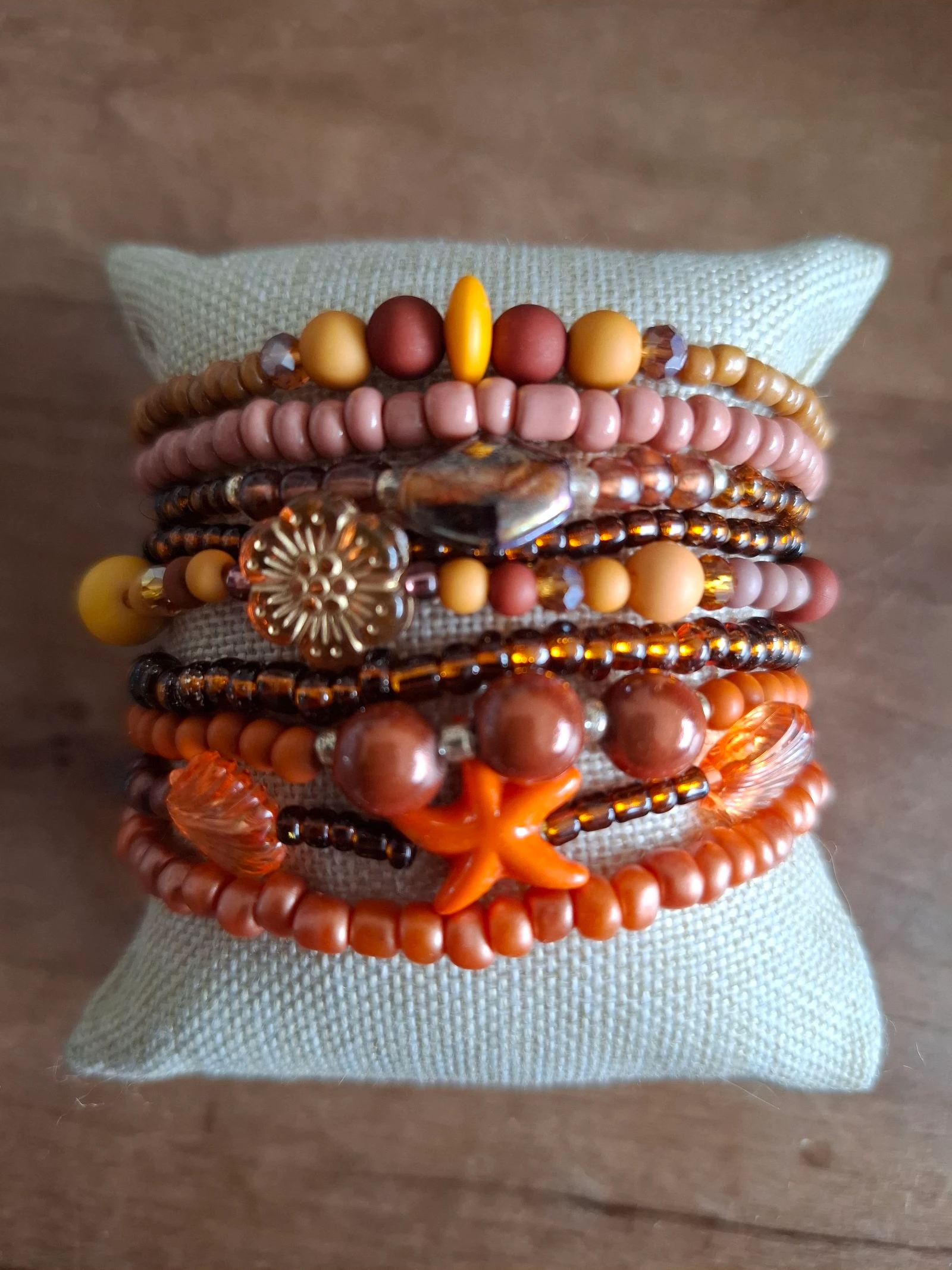 Armbandenset bruin /bracelet